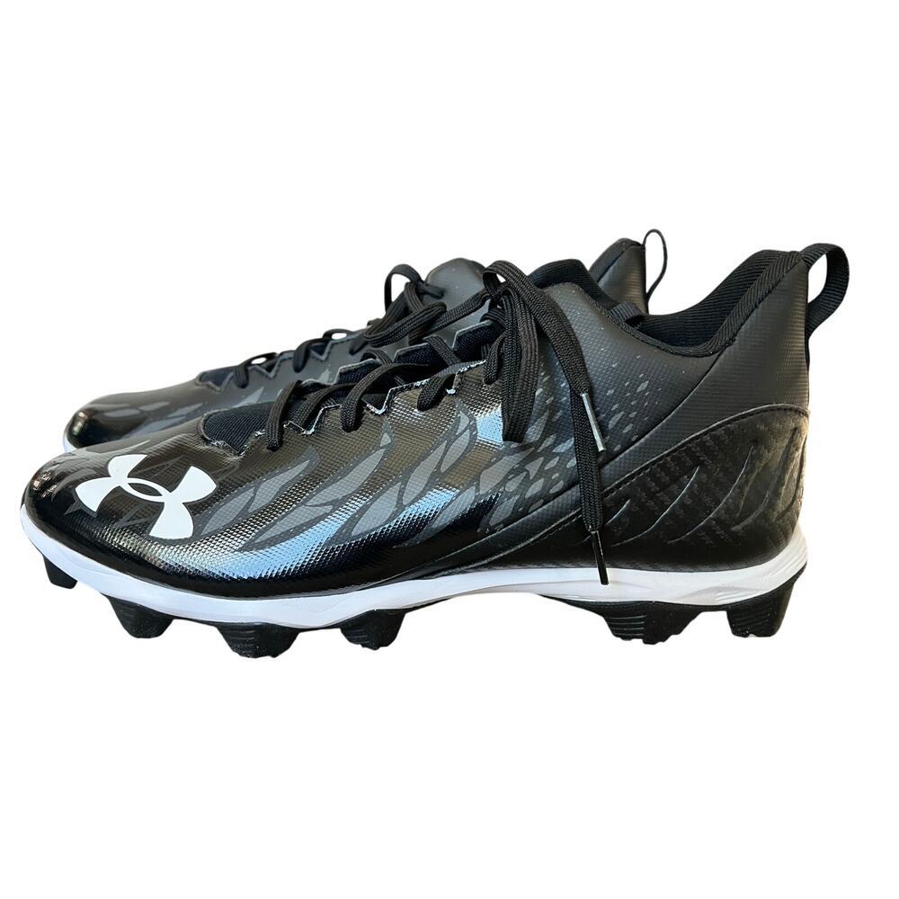 NWOT Under Armour Men's 13 Spotlight Franchise Football Cleats Black 3022774-001